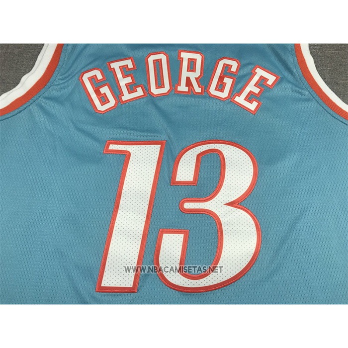 Camiseta Los Angeles Clippers Paul George NO 13 Ciudad 2021-22 Azul